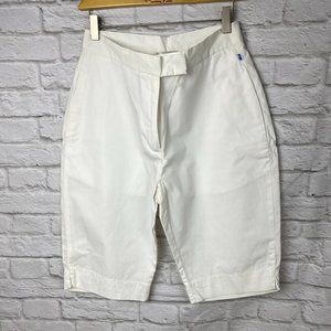 Brooks white bermuda shorts size 8